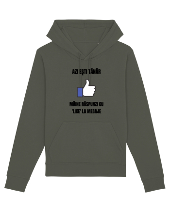Azi esti tanar maine raspunzi cu like la mesaje Khaki