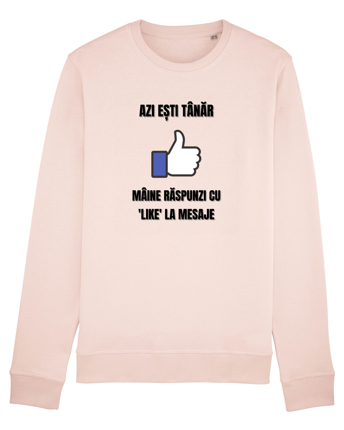 Bluză mânecă lungă Unisex Rise Candy Pink