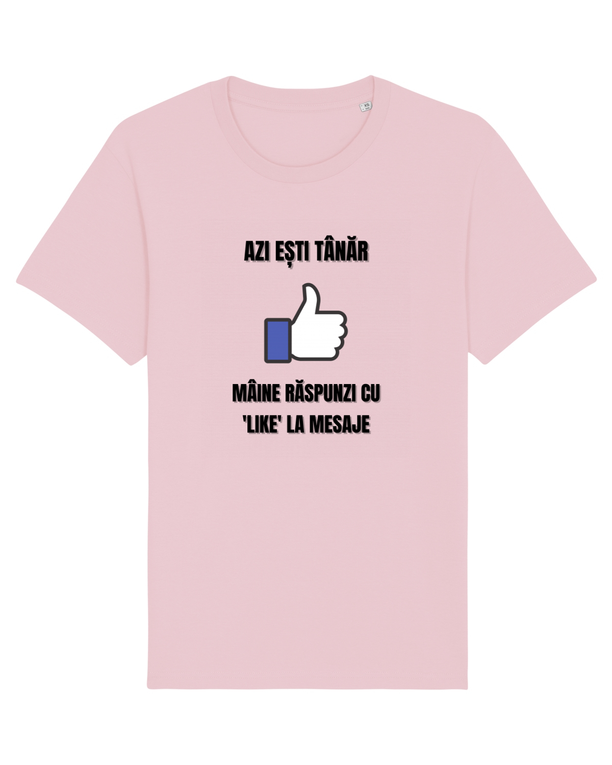 Tricou mânecă scurtă Unisex Rocker Cotton Pink