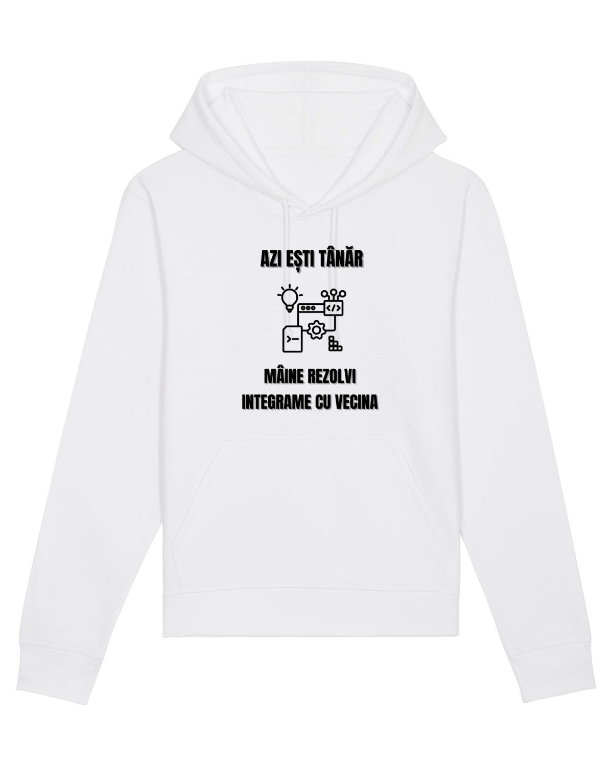 Hanorac Unisex Drummer White