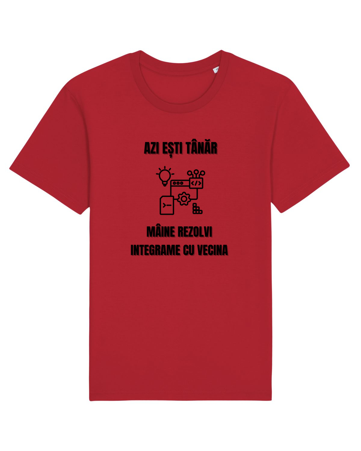 Tricou mânecă scurtă Unisex Rocker Red
