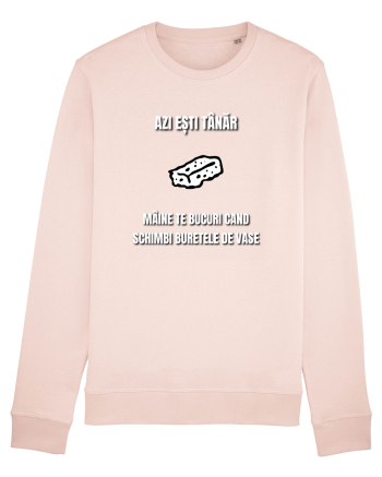 Azi esti tanar maine te bucuri cand schimbi buretele de vase Candy Pink