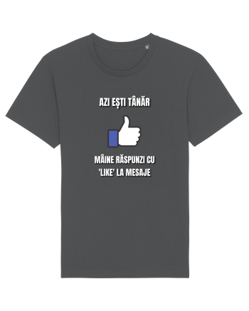 Azi esti tanar maine raspunzi cu like la mesaje Anthracite