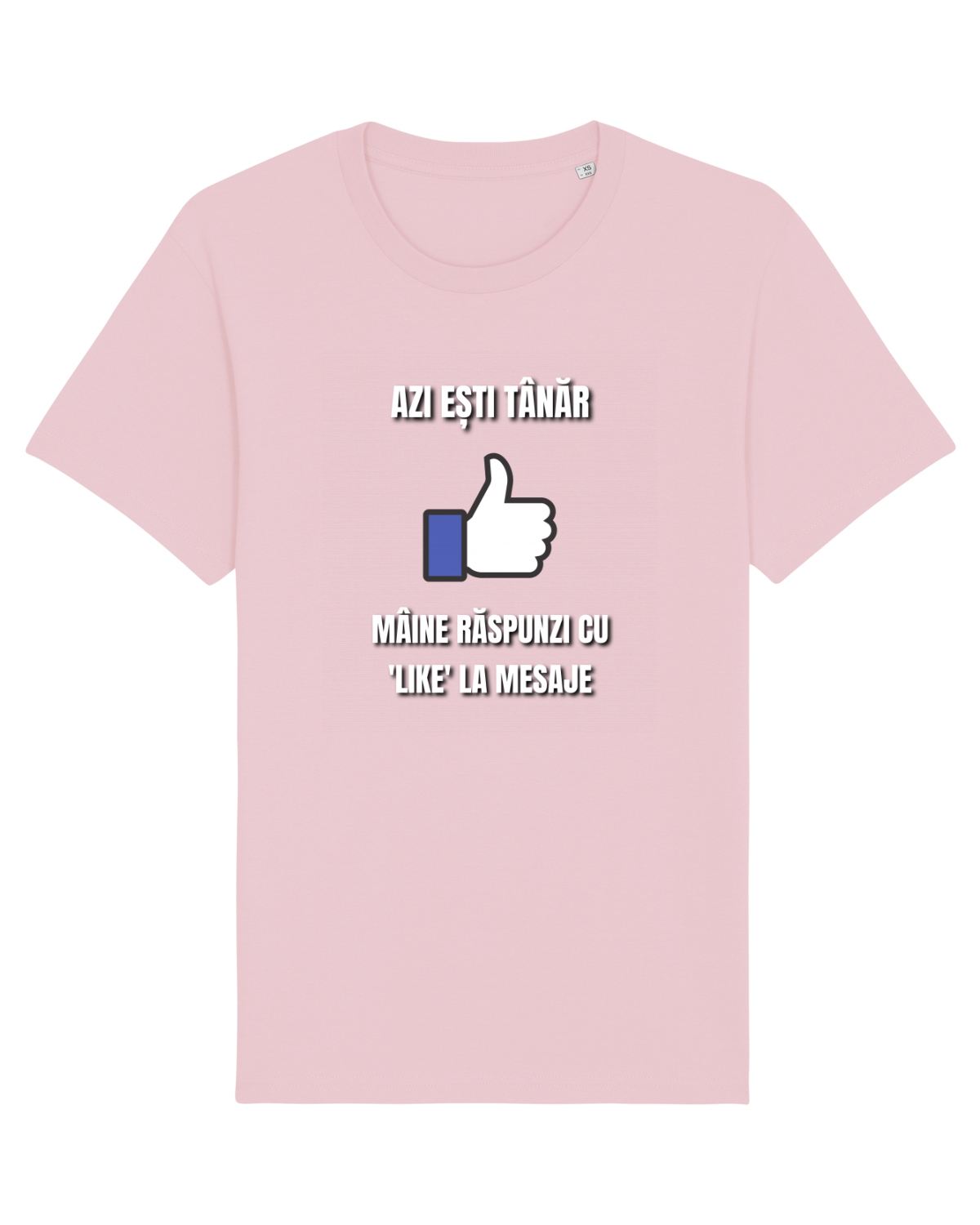 Tricou mânecă scurtă Unisex Rocker Cotton Pink