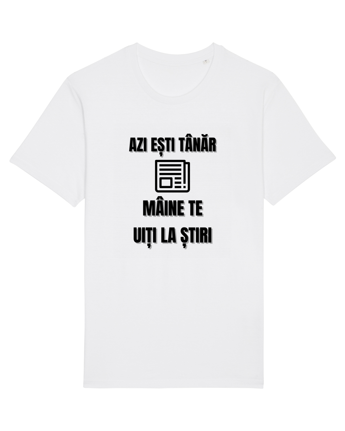 Tricou mânecă scurtă Unisex Rocker White