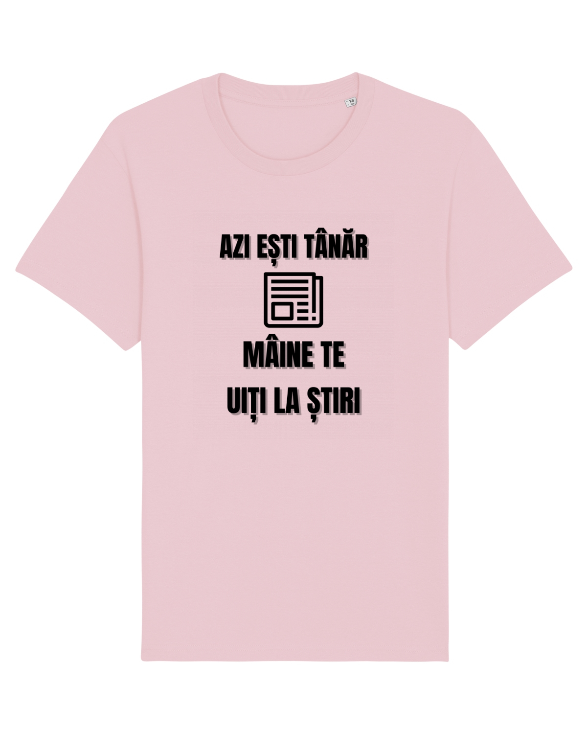 Tricou mânecă scurtă Unisex Rocker Cotton Pink