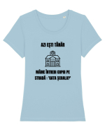 Azi esti tanar maine intrebi copiii de pe strada gata scoala Tricou mânecă scurtă guler larg fitted Damă Expresser