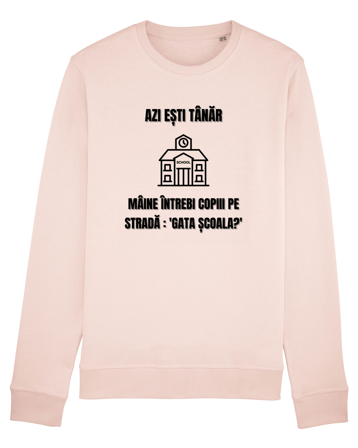 Bluză mânecă lungă Unisex Rise Candy Pink