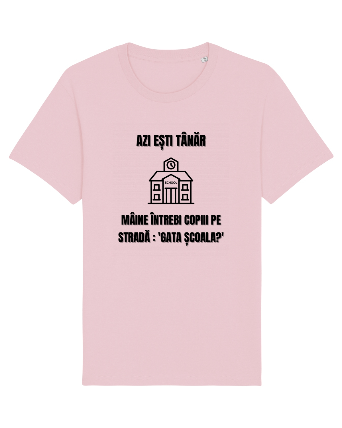 Tricou mânecă scurtă Unisex Rocker Cotton Pink