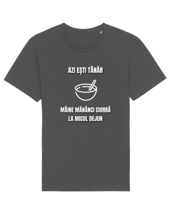 Azi esti tanar maine mananci ciorba la micul dejun Anthracite