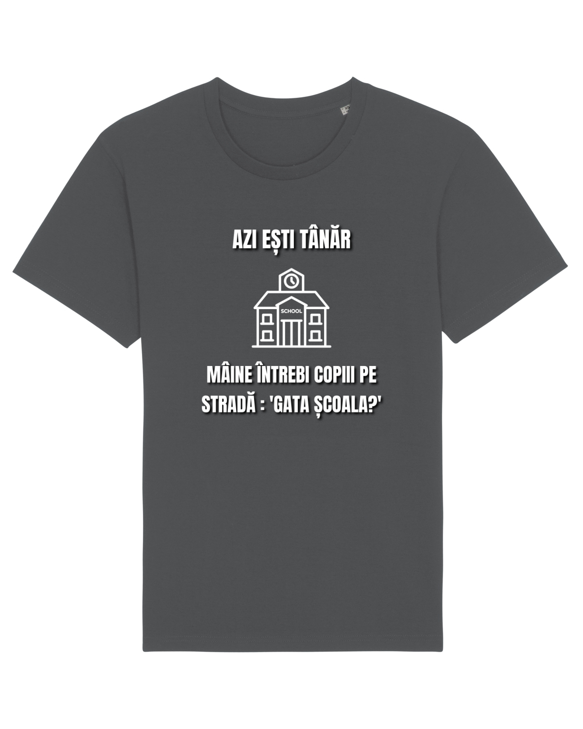 Tricou mânecă scurtă Unisex Rocker Anthracite