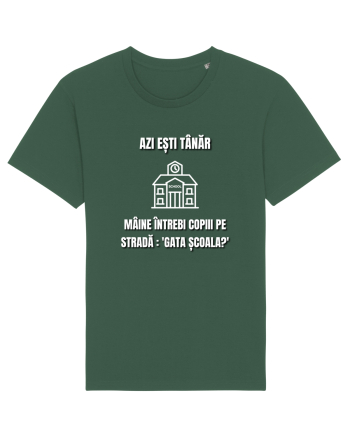 Azi esti tanar maine intrebi copiii de pe strada gata scoala Bottle Green