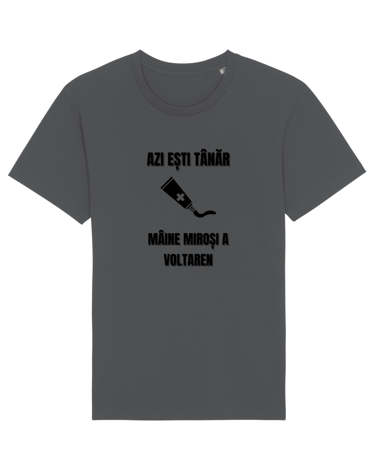 Tricou mânecă scurtă Unisex Rocker Anthracite