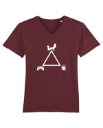 TRIANGLE Tricou mânecă scurtă guler V Bărbat Presenter