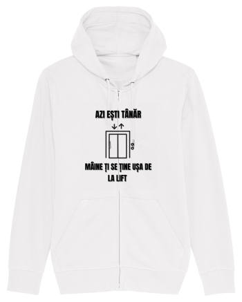 Azi esti tanar maine ti se tine usa de la lift White