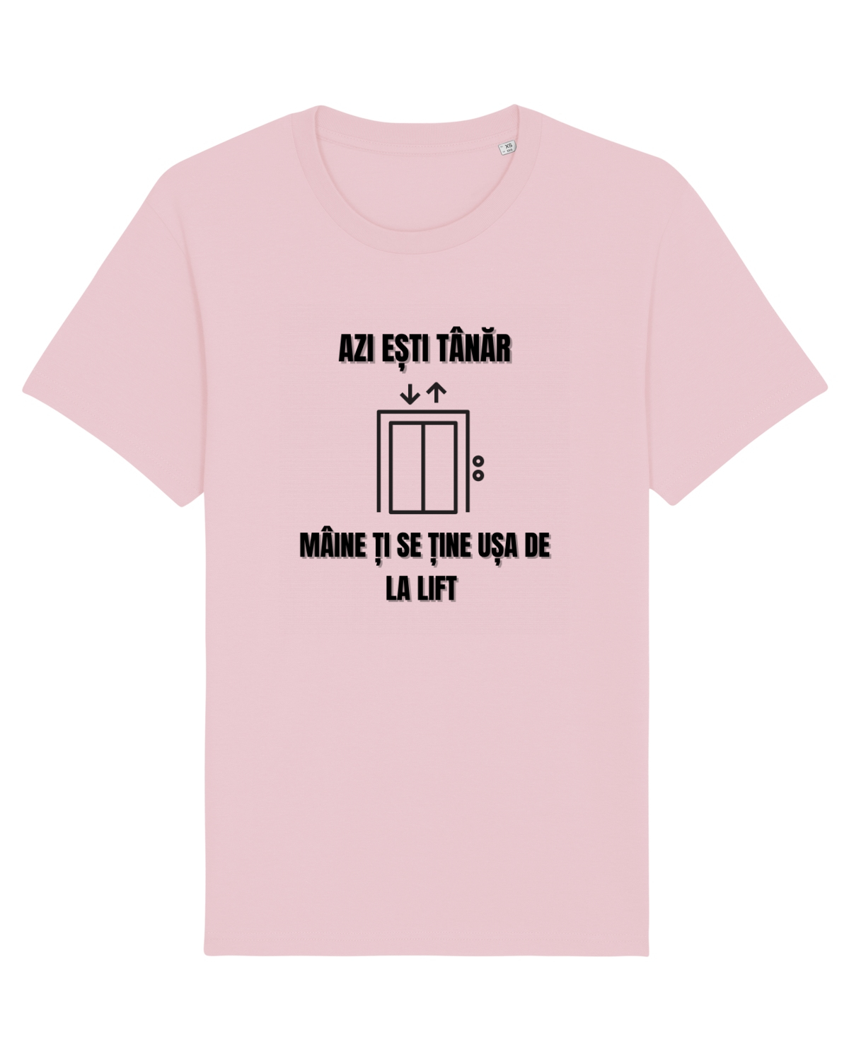 Tricou mânecă scurtă Unisex Rocker Cotton Pink