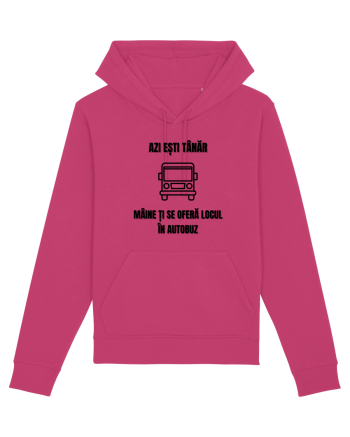 Azi esti tanar maine ti se ofera locul in autobuz Raspberry
