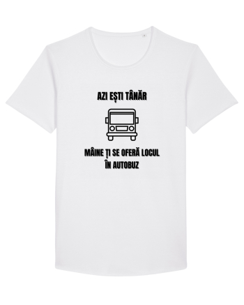Azi esti tanar maine ti se ofera locul in autobuz White