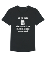 Azi esti tanar maine te bucuri ca vine caldura... Tricou mânecă scurtă guler larg Bărbat Skater