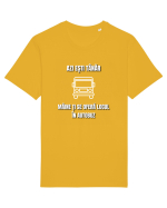Azi esti tanar maine ti se ofera locul in autobuz Tricou mânecă scurtă Unisex Rocker