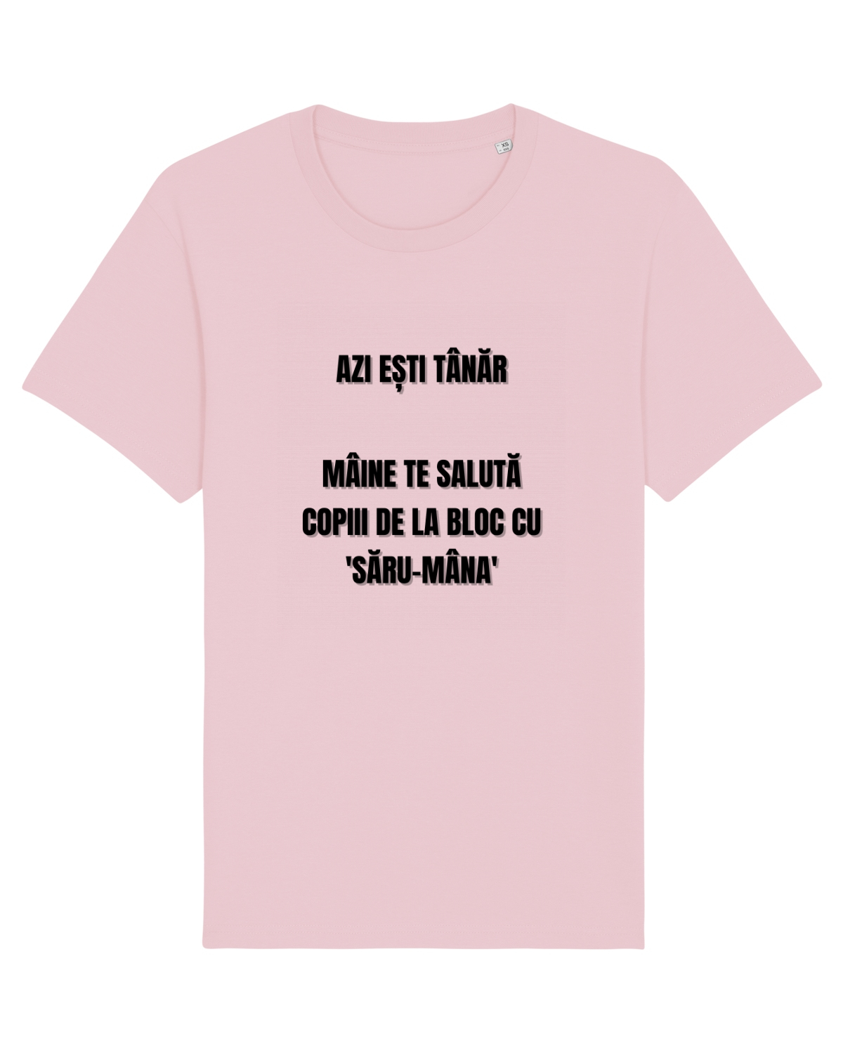 Tricou mânecă scurtă Unisex Rocker Cotton Pink