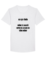 Azi esti tanar maine te saluta copiii de la bloc cu saru-mana Tricou mânecă scurtă guler larg Bărbat Skater