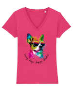 SUNNY DAYS - V2 Tricou mânecă scurtă guler V Damă Evoker