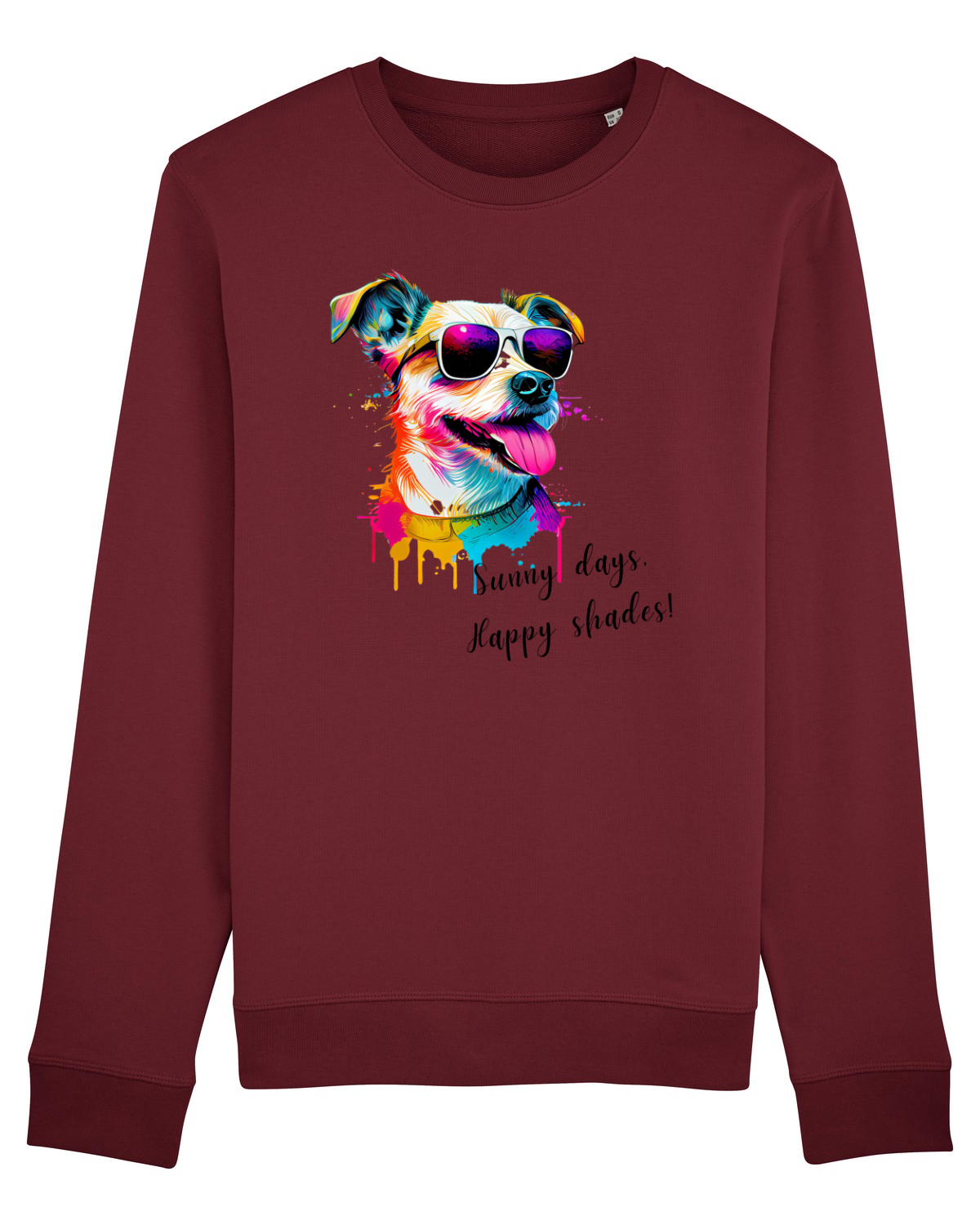 Bluză mânecă lungă Unisex Rise Burgundy