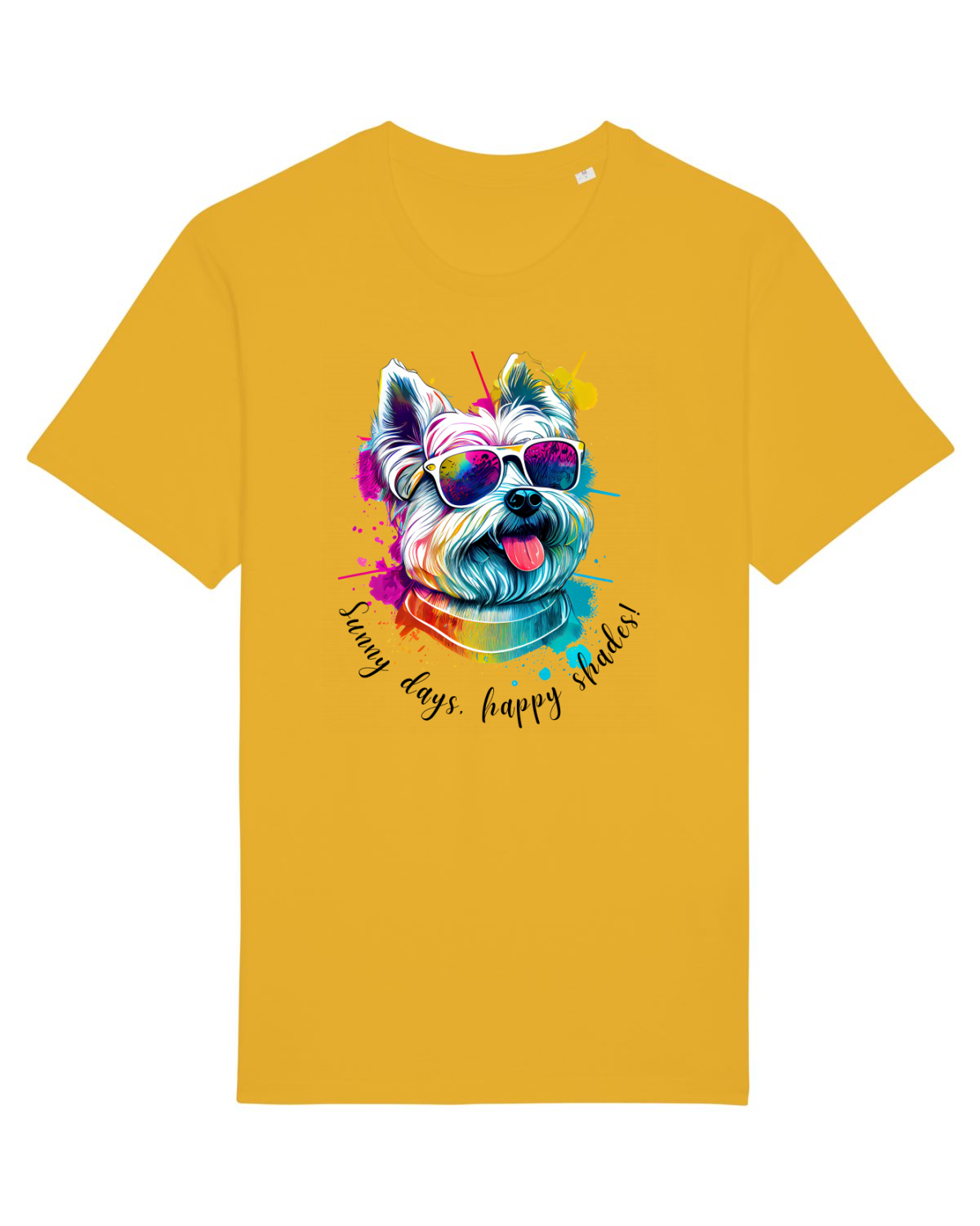 Tricou mânecă scurtă Unisex Rocker Spectra Yellow