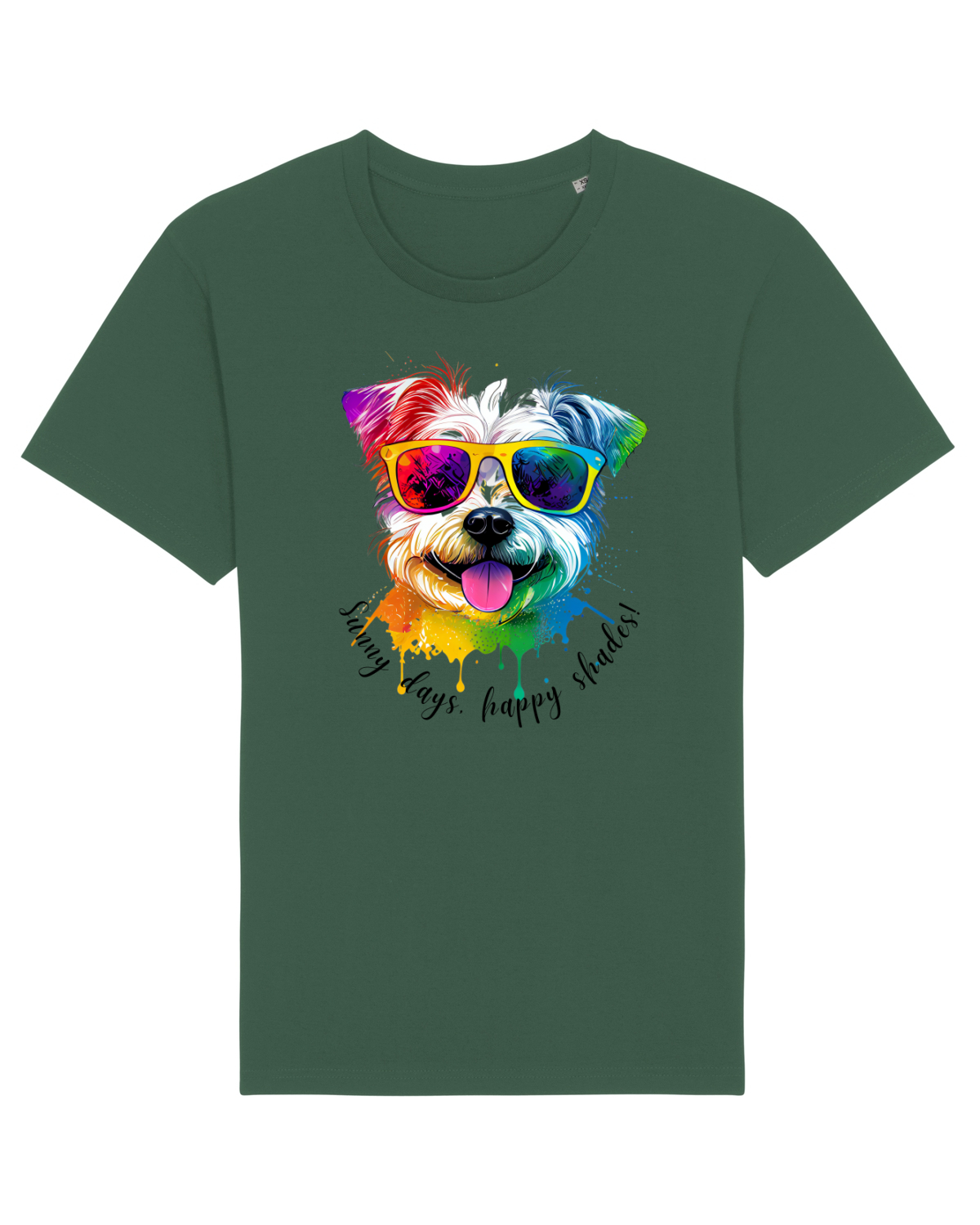 Tricou mânecă scurtă Unisex Rocker Bottle Green
