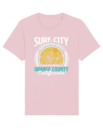 Surf City Huntington Beach Orange County California Cotton Pink