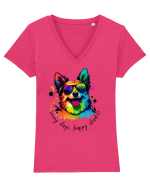 SUNNY DAYS - V10 Tricou mânecă scurtă guler V Damă Evoker