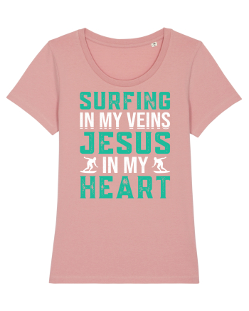 Surfing In My Veins Jesus In My Heart Canyon Pink
