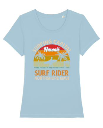 Surfing Capital Hawaii Surf Rider Northshore Maui Sky Blue