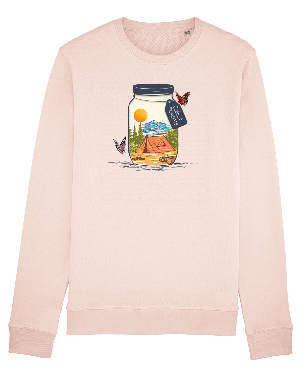 Bluză mânecă lungă Unisex Rise Candy Pink