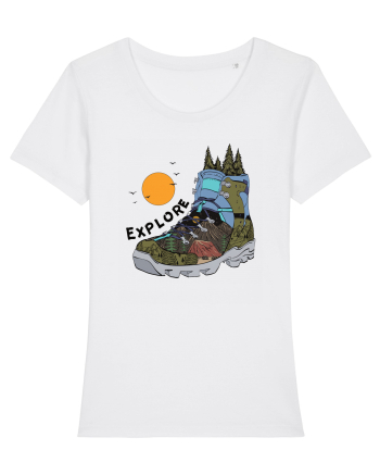pentru aventurieri - Explorer boots White