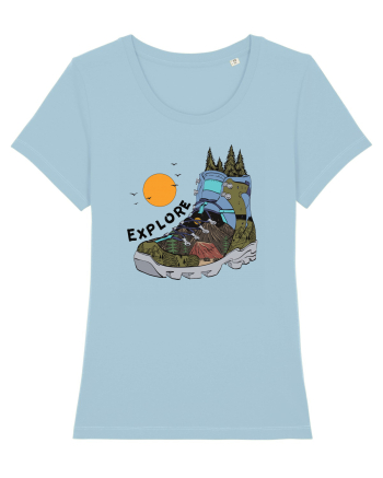 pentru aventurieri - Explorer boots Sky Blue