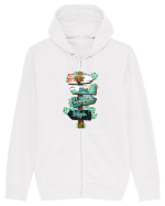 pentru aventurieri - Let the adventure begin Hanorac cu fermoar Unisex Connector