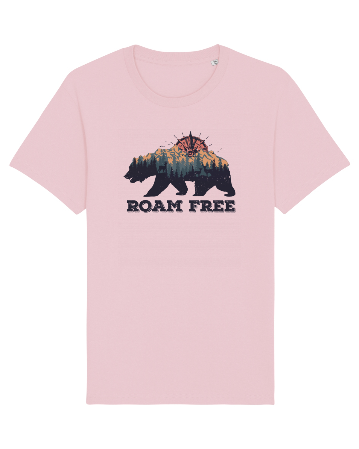 Tricou mânecă scurtă Unisex Rocker Cotton Pink
