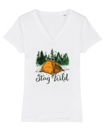 pentru aventurieri - Stay wild Tricou mânecă scurtă guler V Damă Evoker