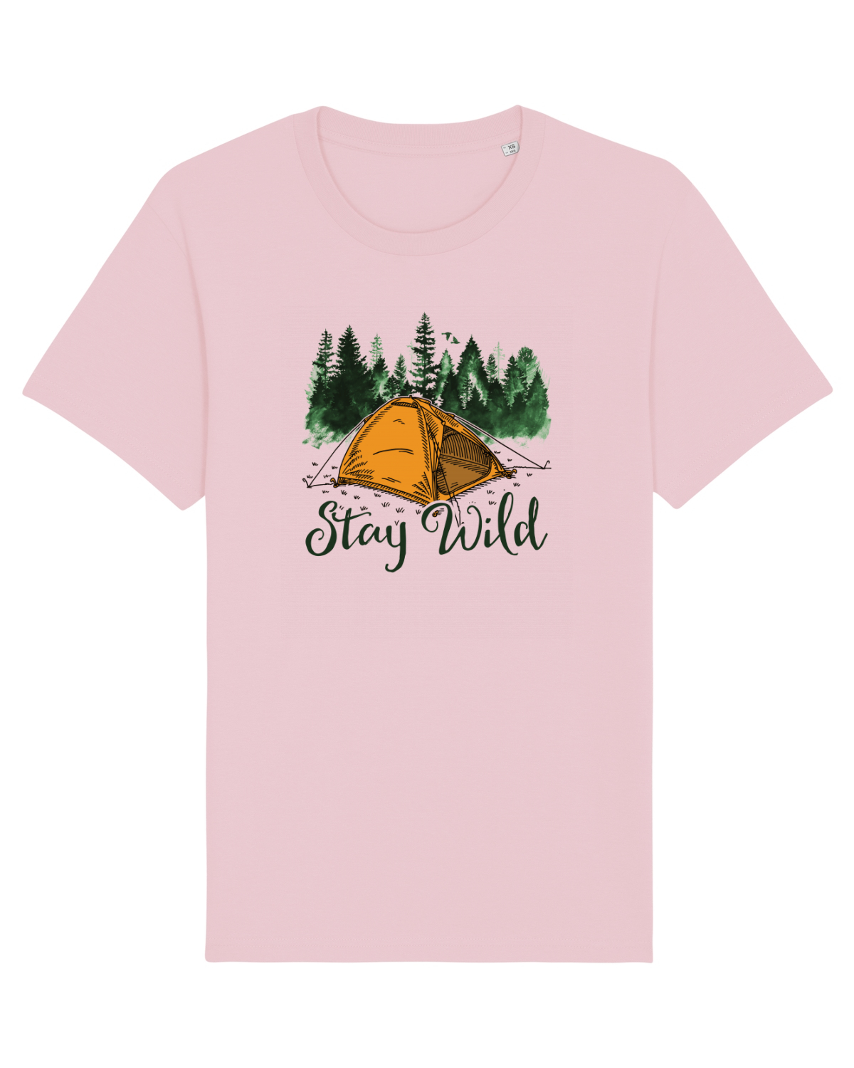 Tricou mânecă scurtă Unisex Rocker Cotton Pink