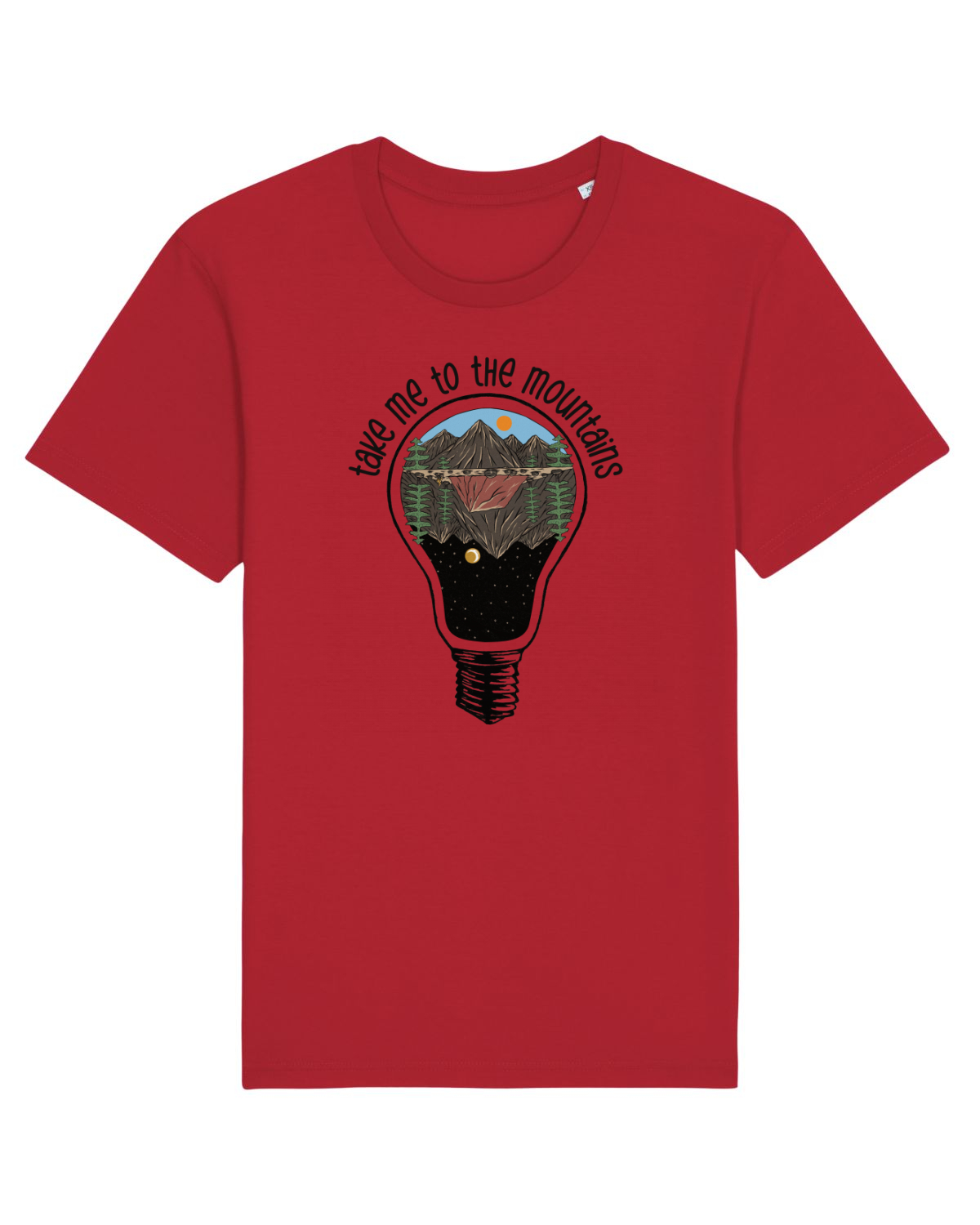 Tricou mânecă scurtă Unisex Rocker Red