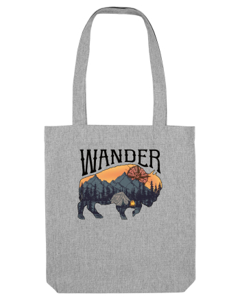 pentru aventurieri - Wander Bison Heather Grey