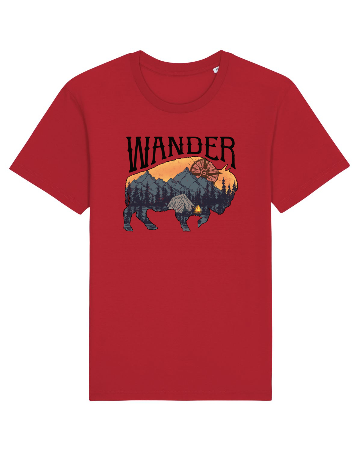 Tricou mânecă scurtă Unisex Rocker Red