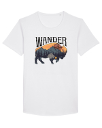 pentru aventurieri - Wander Bison Tricou mânecă scurtă guler larg Bărbat Skater