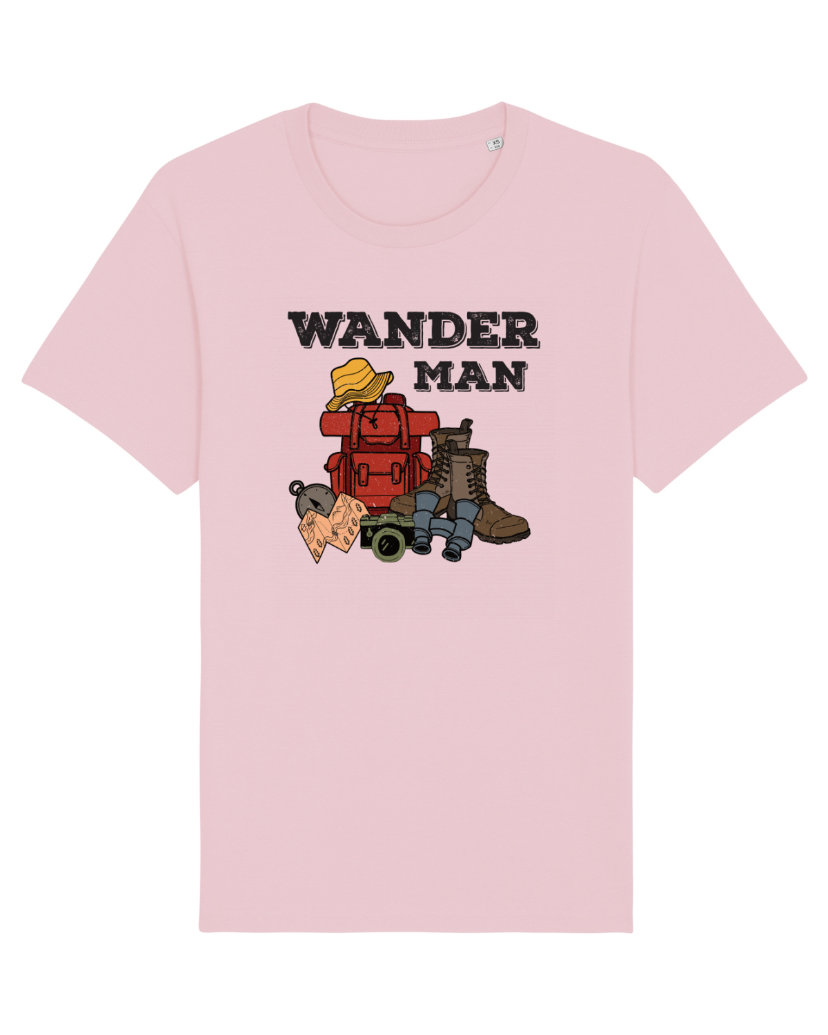Tricou mânecă scurtă Unisex Rocker Cotton Pink
