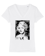 M. Monroe Tricou mânecă scurtă guler V Damă Evoker