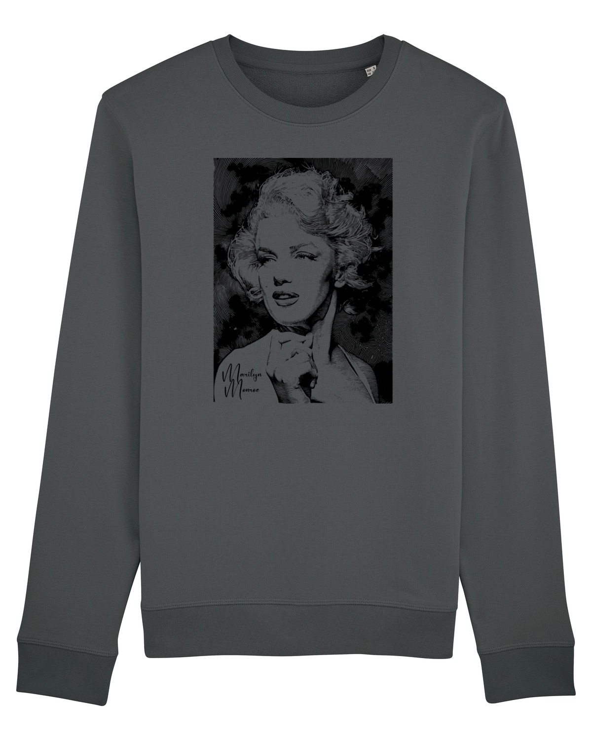 Bluză mânecă lungă Unisex Rise Anthracite