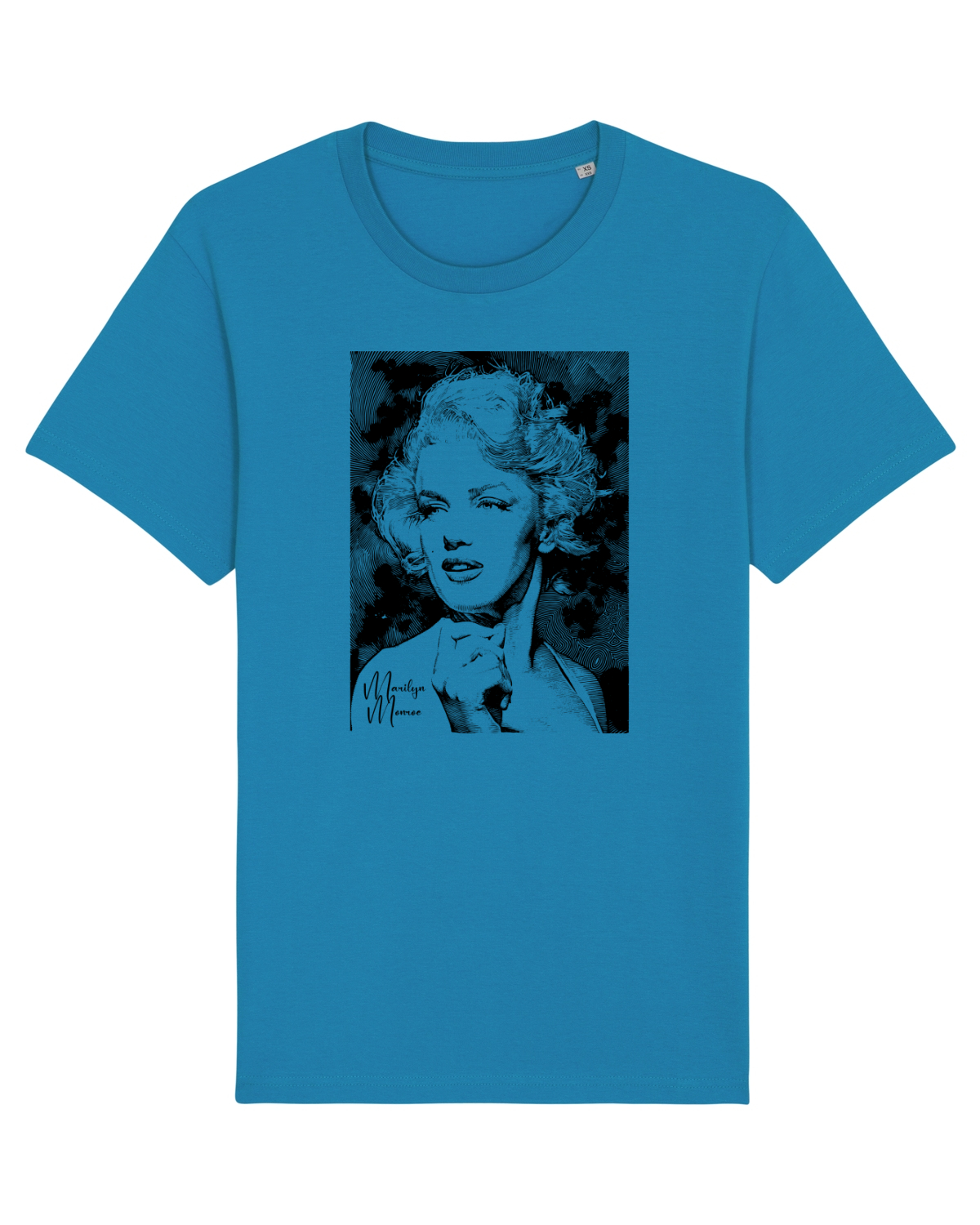 Tricou mânecă scurtă Unisex Rocker Azur