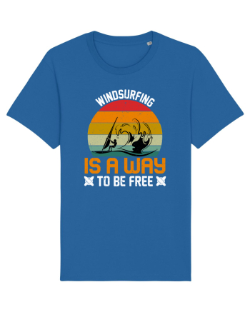 Windsurfing is a way to be free Royal Blue